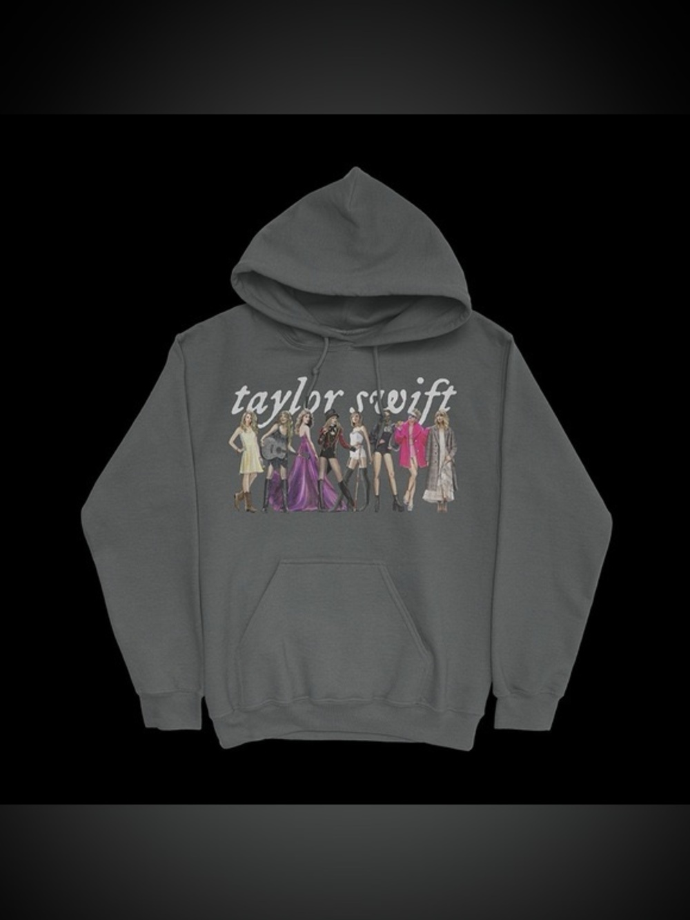 Taylor Swift Eras (folklore era) grey pullover hoodie - no drawstring